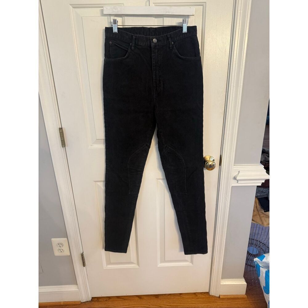 Vintage Miller’s Black Wide Whale Corduroy Riding Pants sz 30 EUC